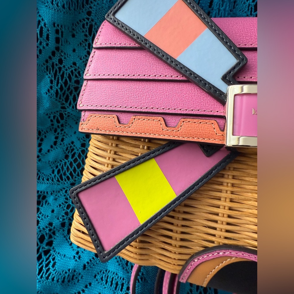 Kate Spade Tee Time Wicker 3D Windmill Bag - Picture 2 of 16